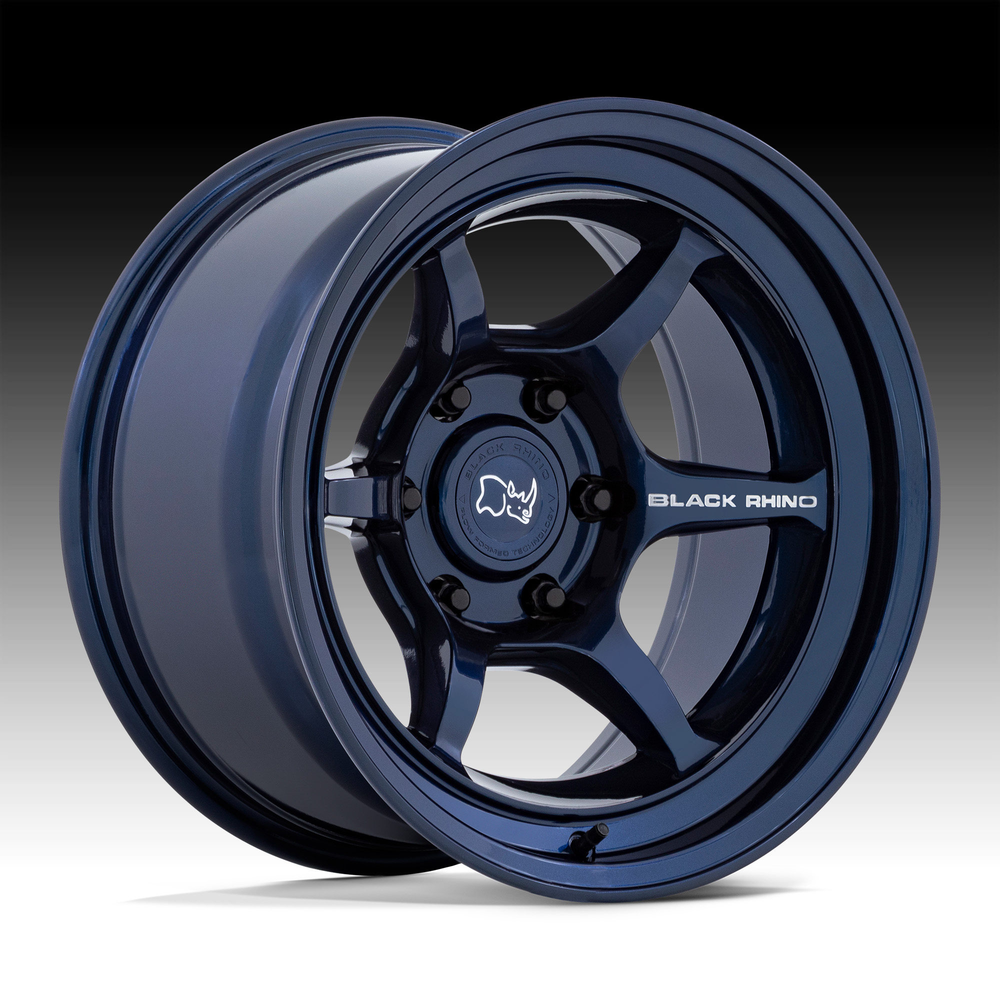 Black Rhino Shogun FFT Midnight Blue Custom Truck Wheels - Shogun